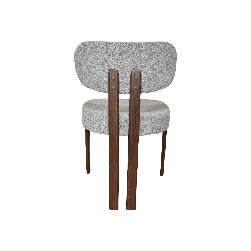 【同色2脚組】チェアZLM012ウォールナット／ライ... - 4