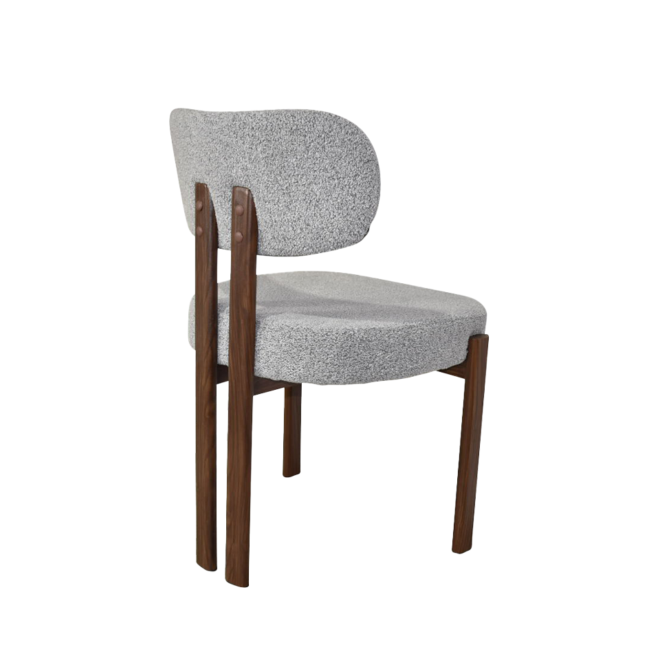 【同色2脚組】チェアZLM012ウォールナット／ライ... - 5