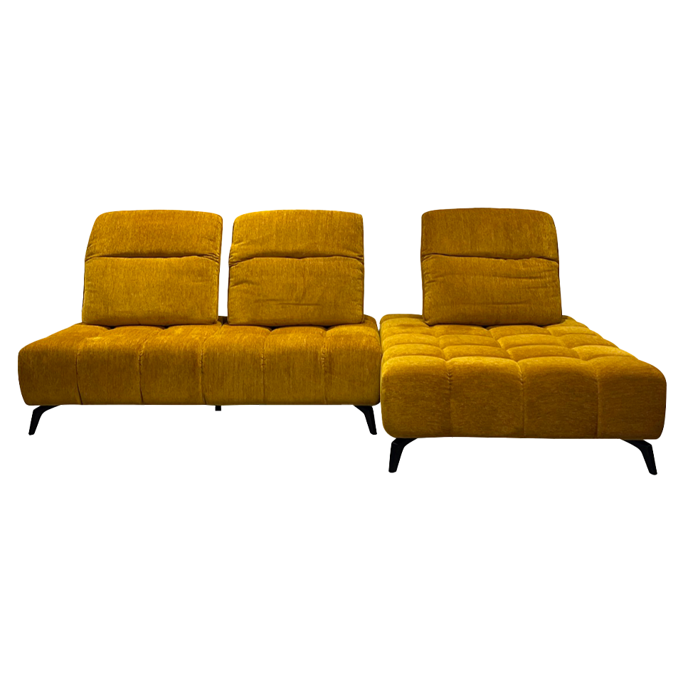 カウチソファYU6607イエロー - 2