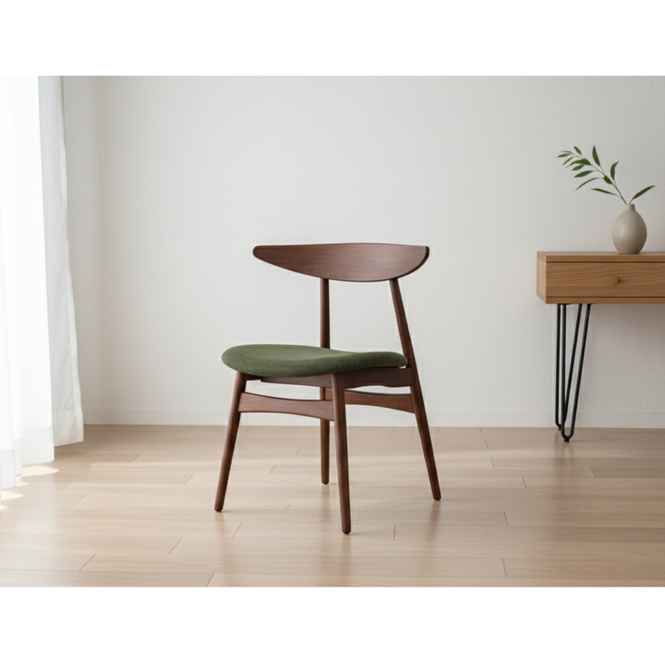 チェアRY54ウォールナット/ダークグリーン - 6