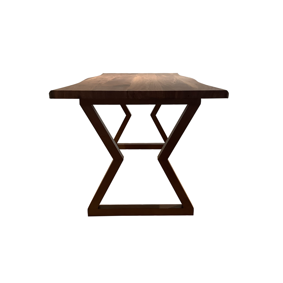 SDT-8885ダイニング（160天板）ウォールナット×... - 3