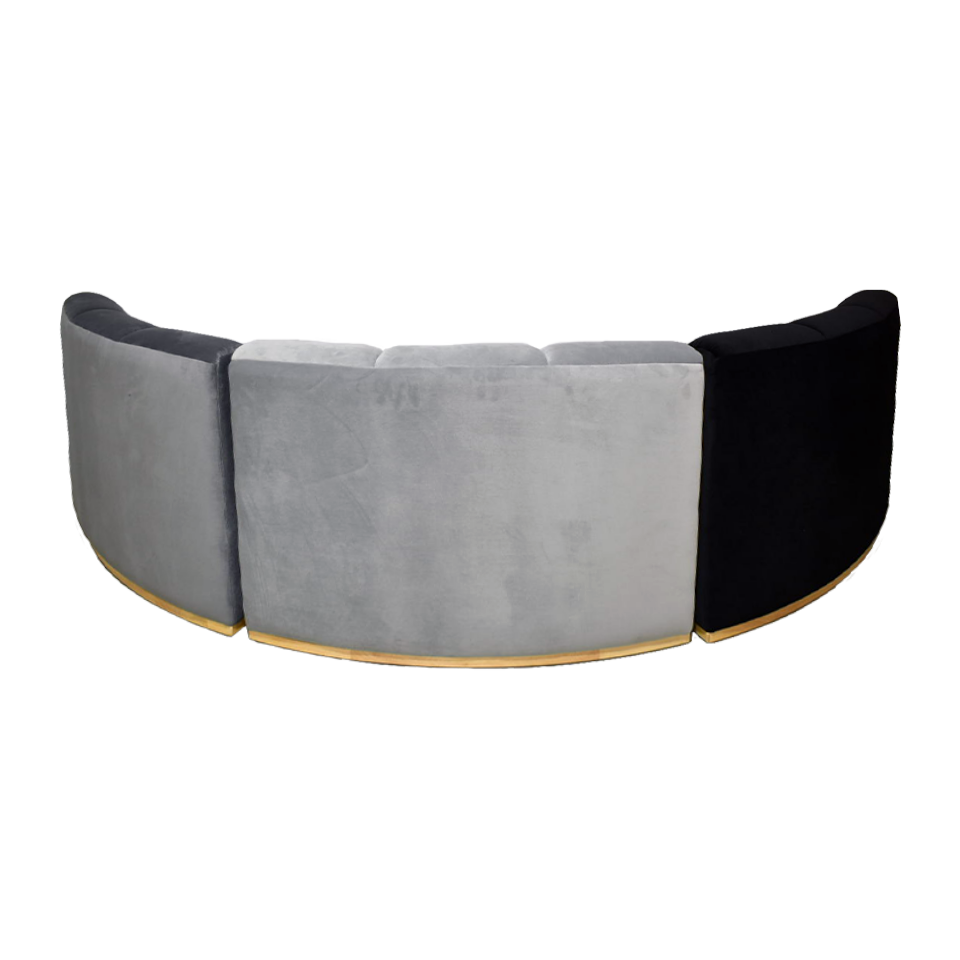 ソファNOVA３個セットグレー - 4