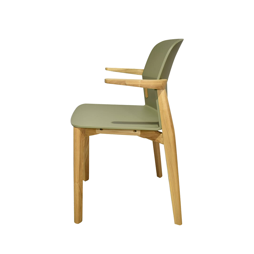 チェアDC-S258Aナチュラル／グリーン - 4