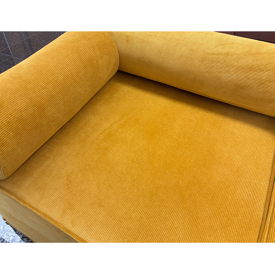 ソファFUTON 2人掛けイエロー - 7