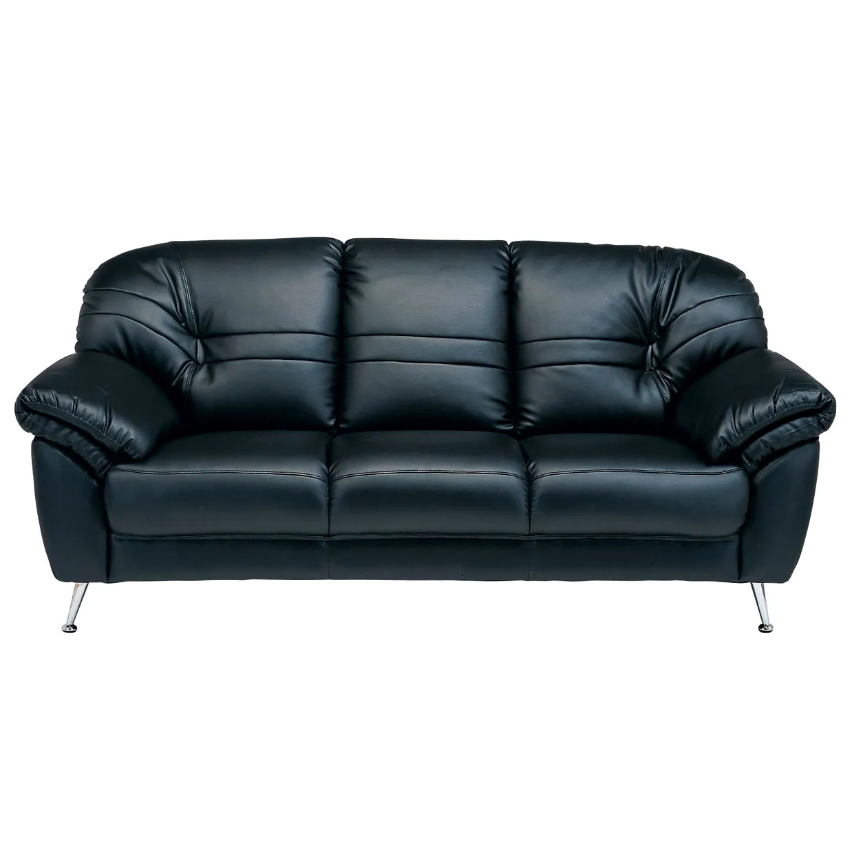 ソファバルセロナ 3人掛けブラック