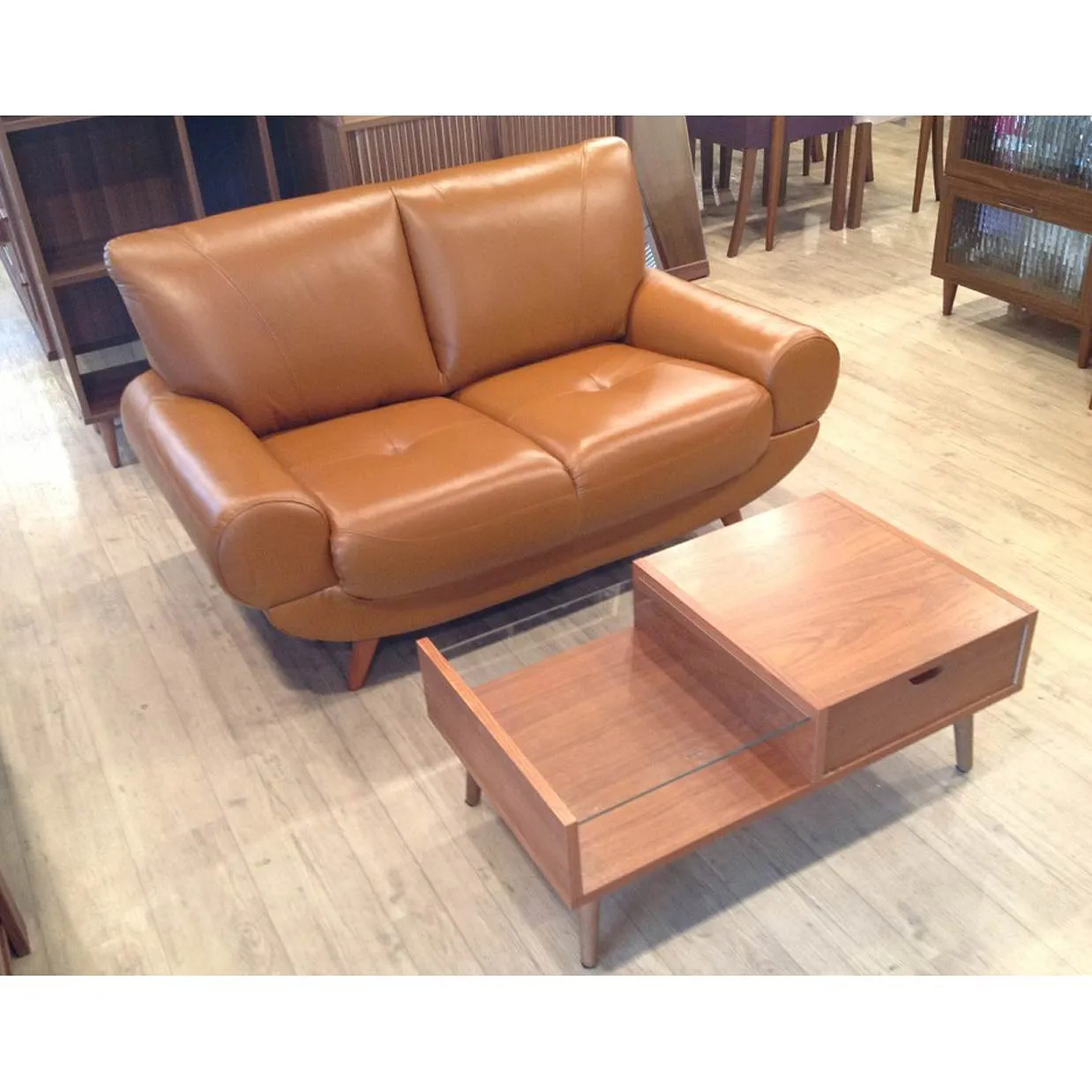 ソファ【本革】PS 2人掛けサドル - 5