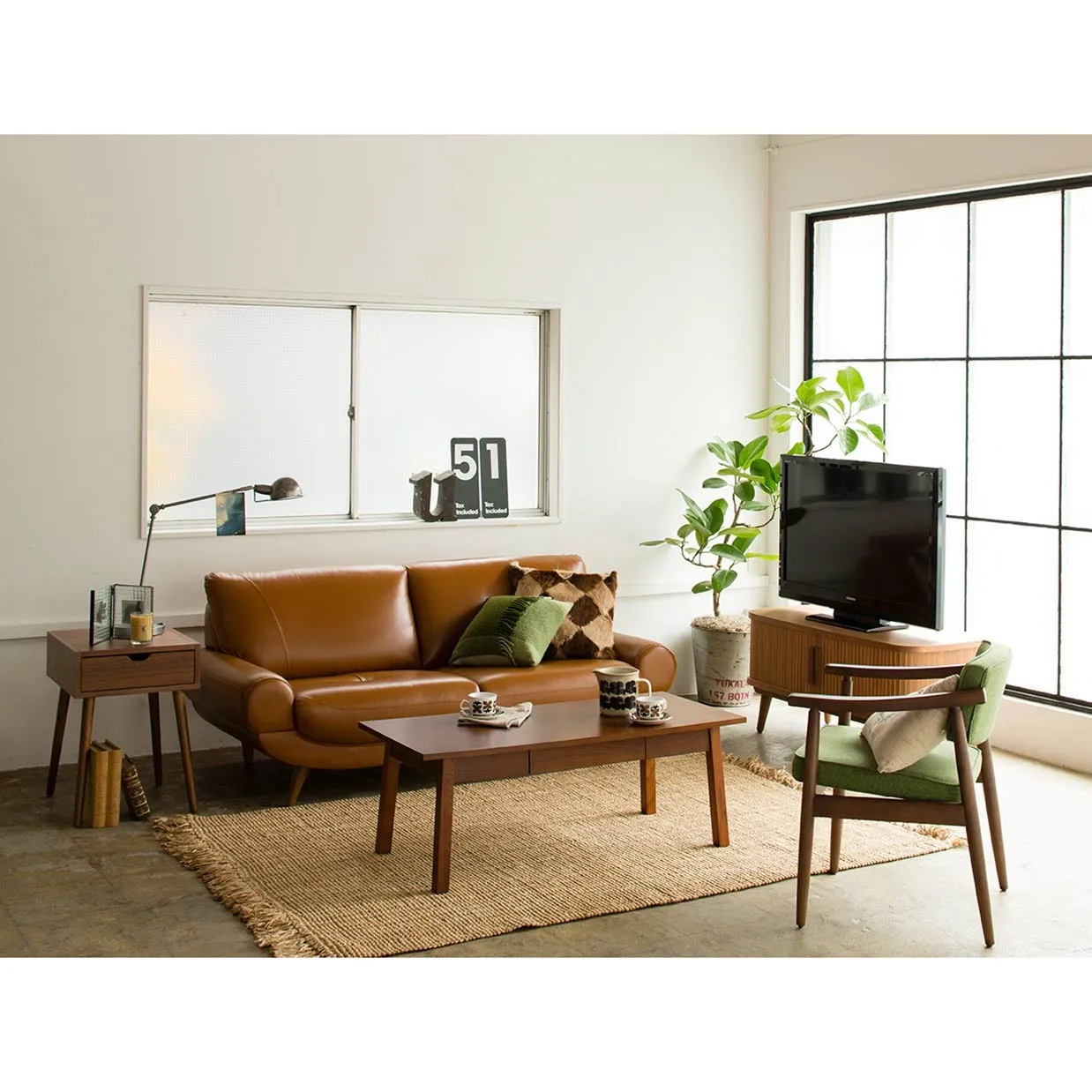 ソファ【本革】PS 3人掛けサドル - 4