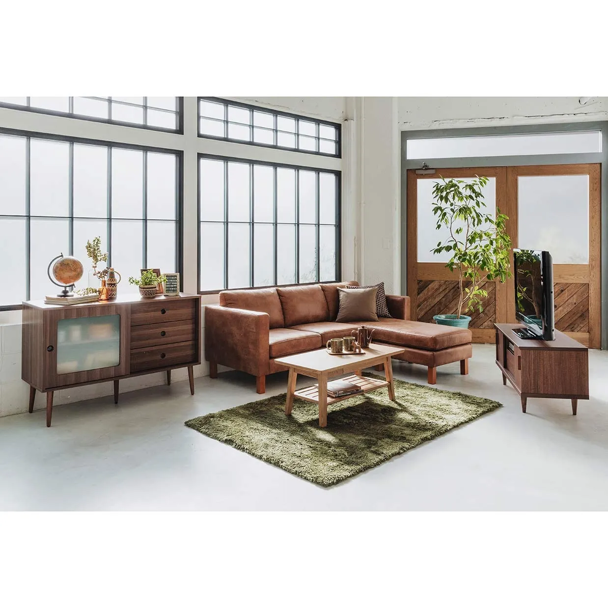 ソファNEW ANGLEライトブラウン - 4