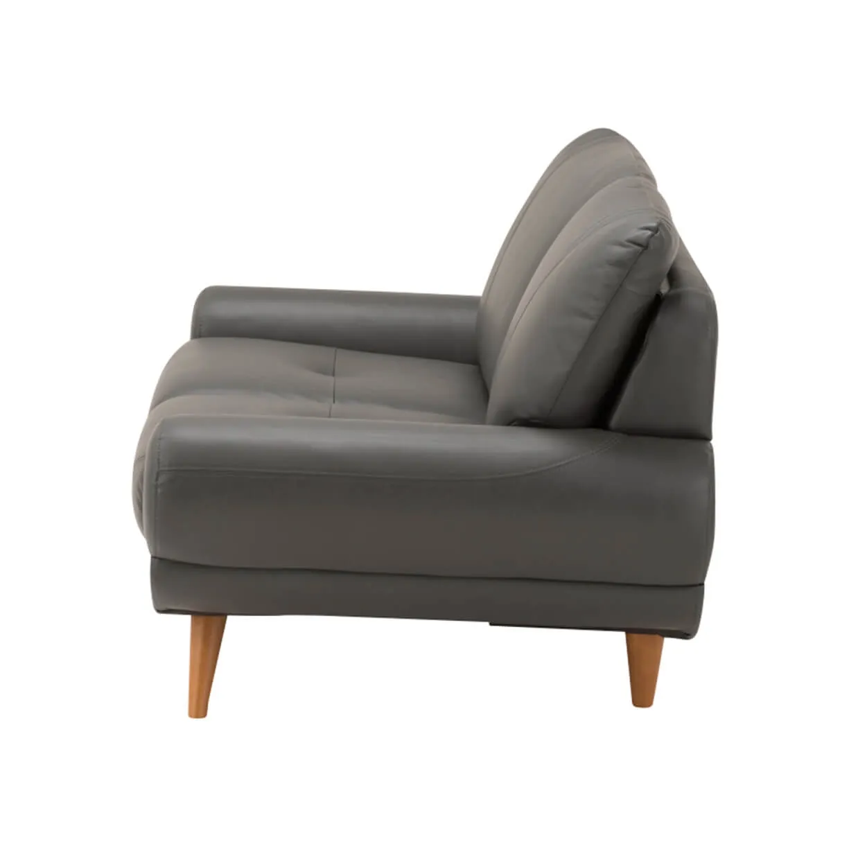 ソファ【本革】PS 2人掛けダークグレー - 2