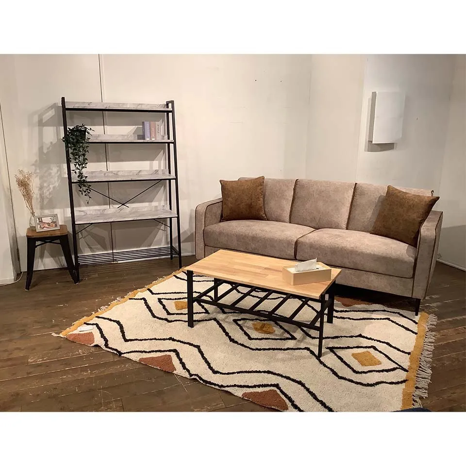 ソファNEW01 3人掛けベージュ/ブラウン - 7