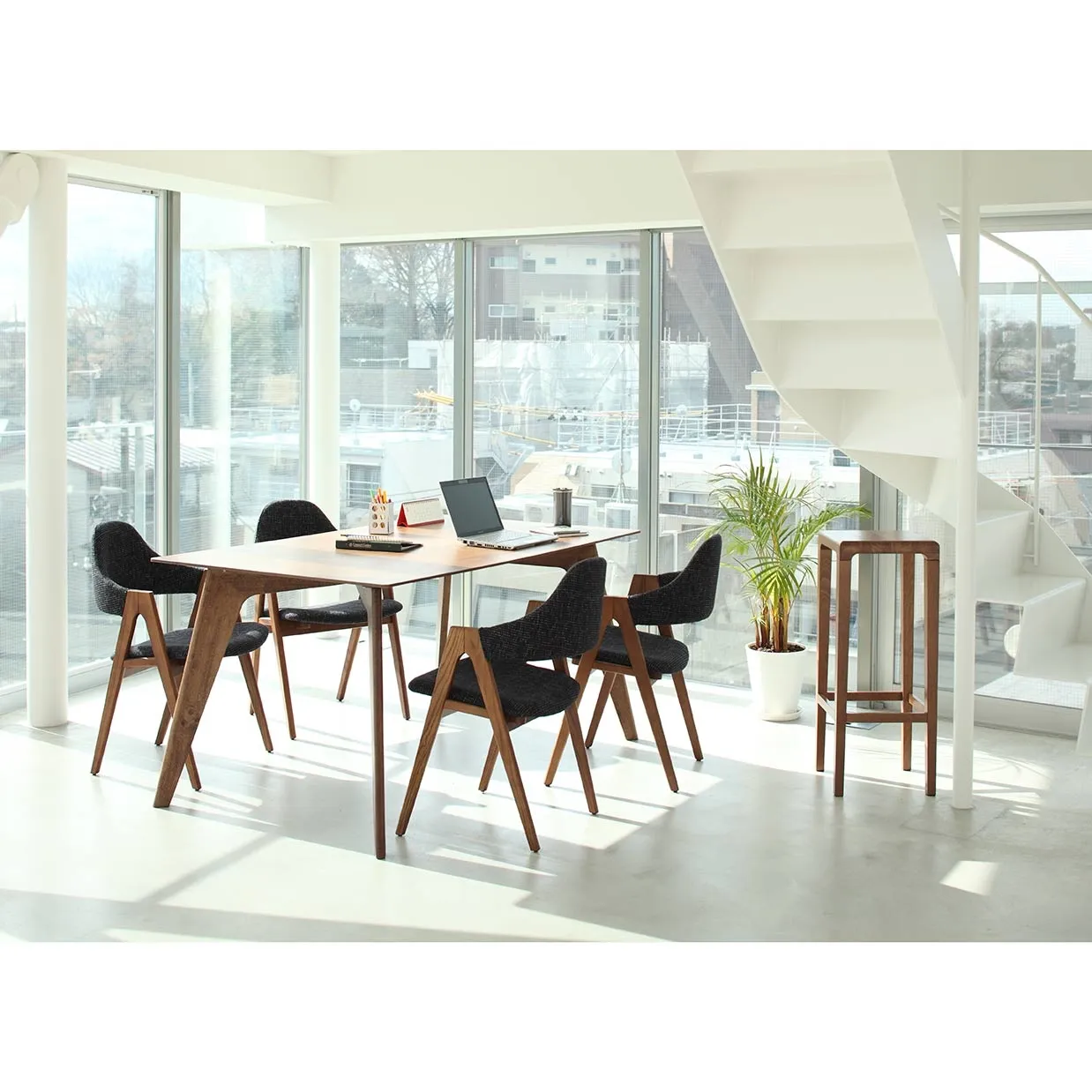 チェアRY14ウォールナット/ブラック - 5