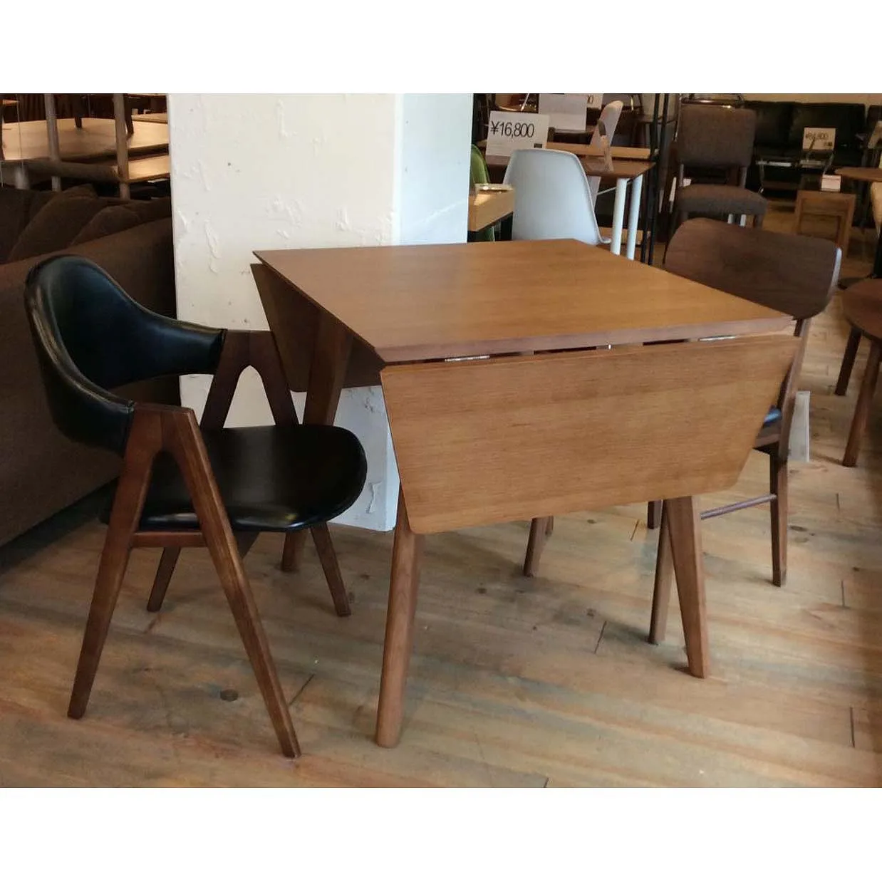 チェアRY14ウォールナット/ビニールブラック - 5