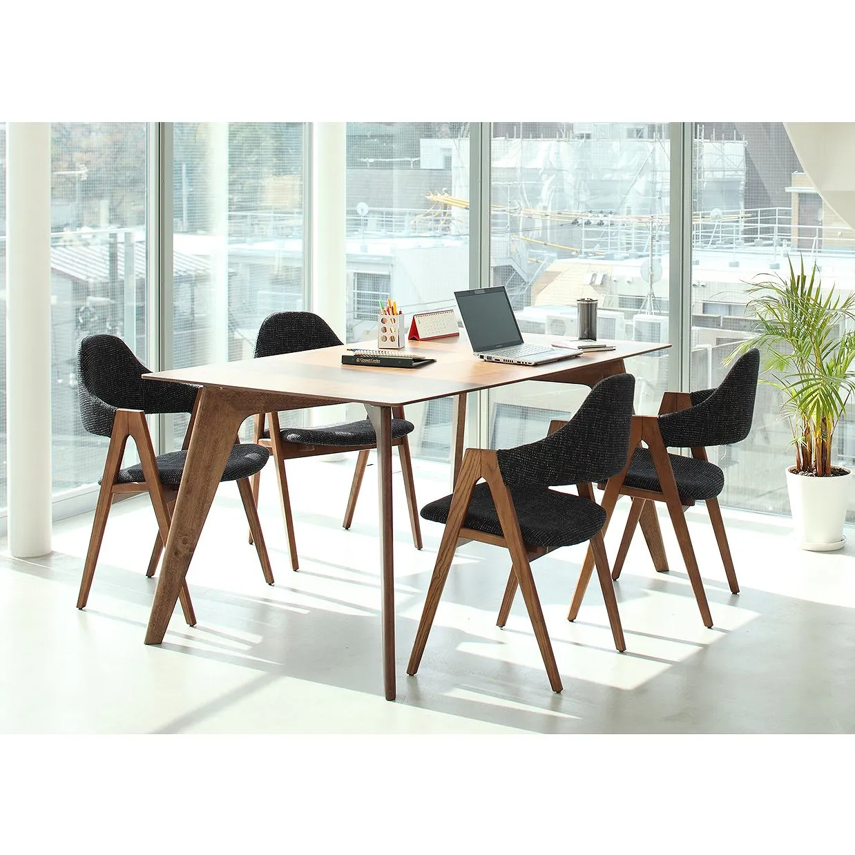 チェアRY14ウォールナット/ビニールブラック - 7