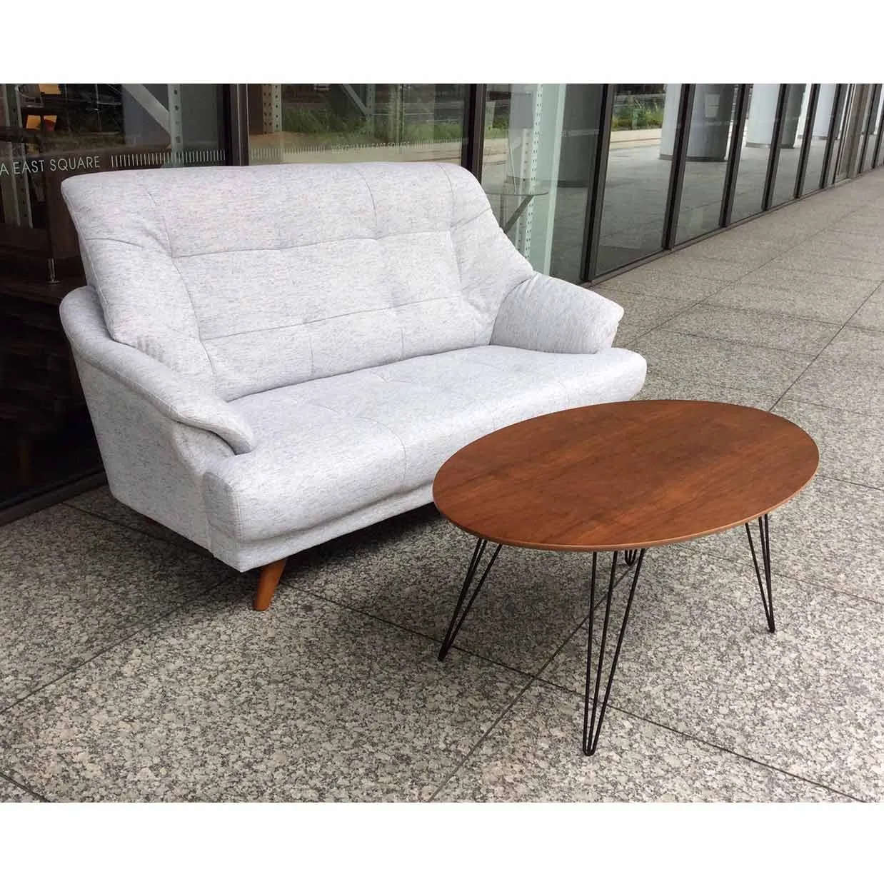 ソファHY2766 3人掛けライトグレー - 5