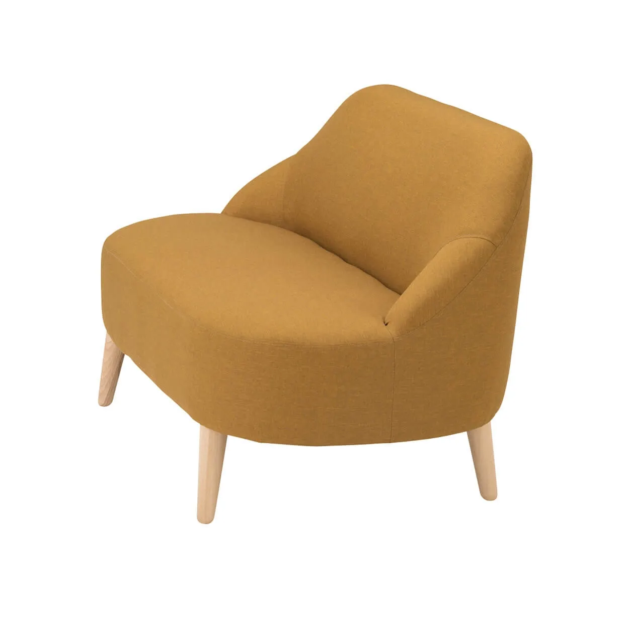 ソファ1637B 2人掛けイエロー - 3