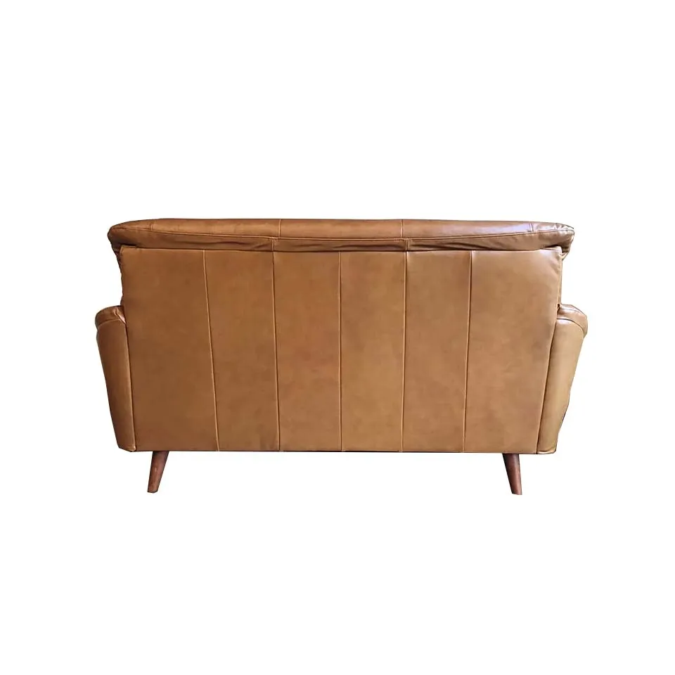 ソファHY2766【本革】3人掛けキャメル... - 5