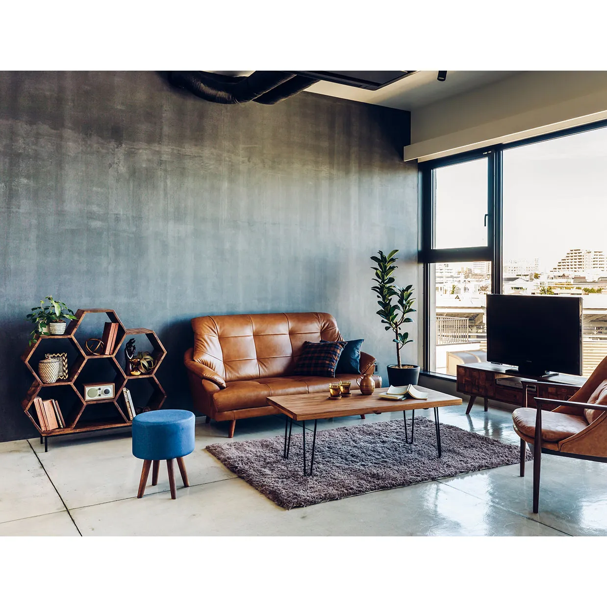 ソファHY2766【本革】3人掛けキャメル... - 6