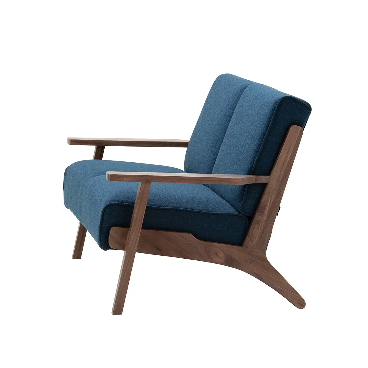 ソファNC130A 2人掛けブルー/ウォールナット - 3