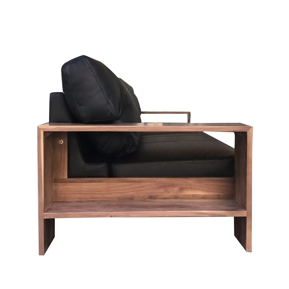 ソファ【本革】NC415 3人掛けブラック... - 3