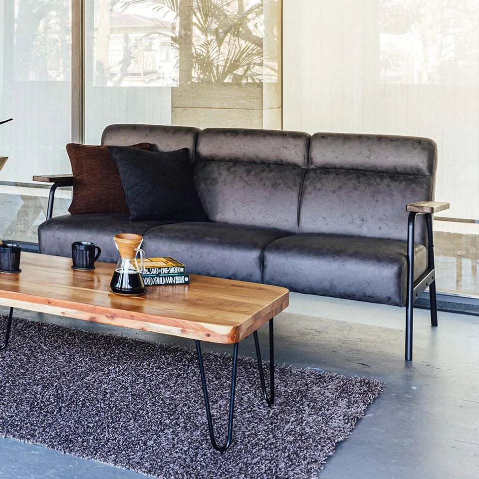 ソファNC728A 3人掛けダークグレー - 6