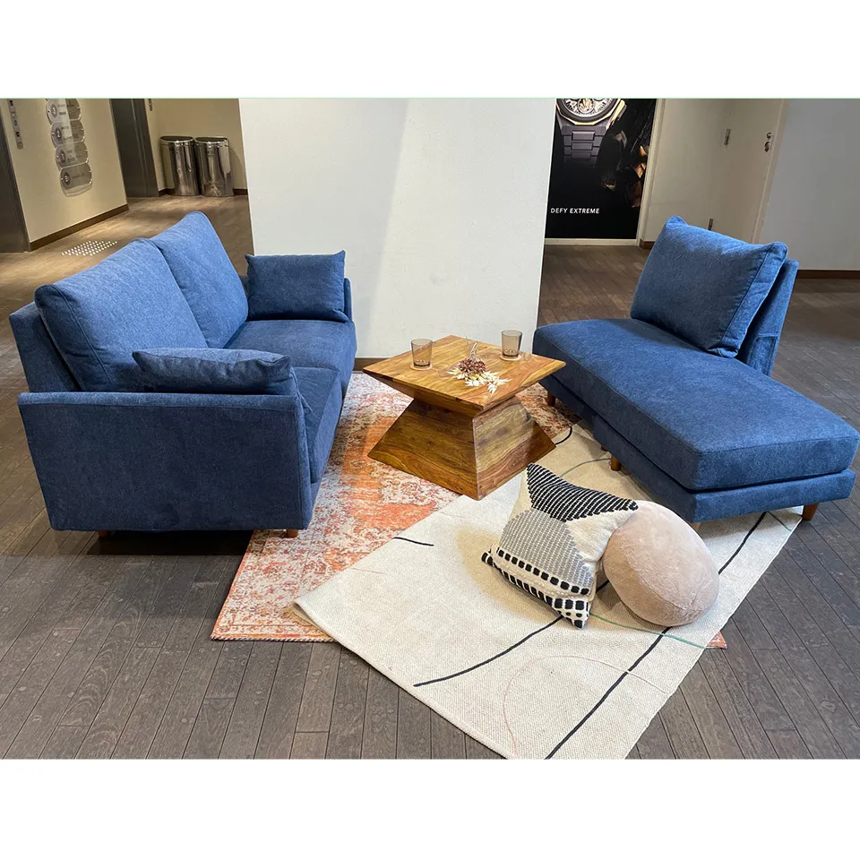 カウチソファMILOブルー - 5