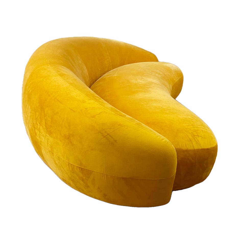 ソファBEANS 3人掛けイエロー - 5