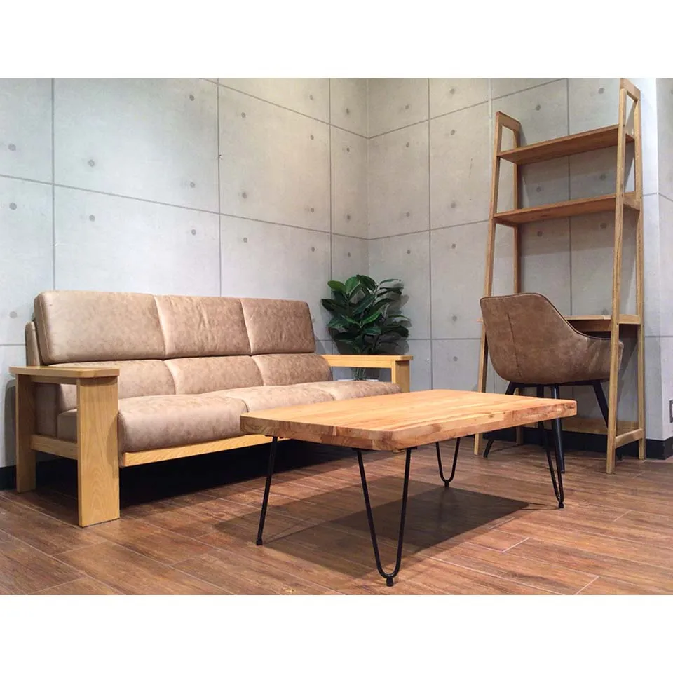 ソファNC779 3人掛けライトブラウン/... - 5