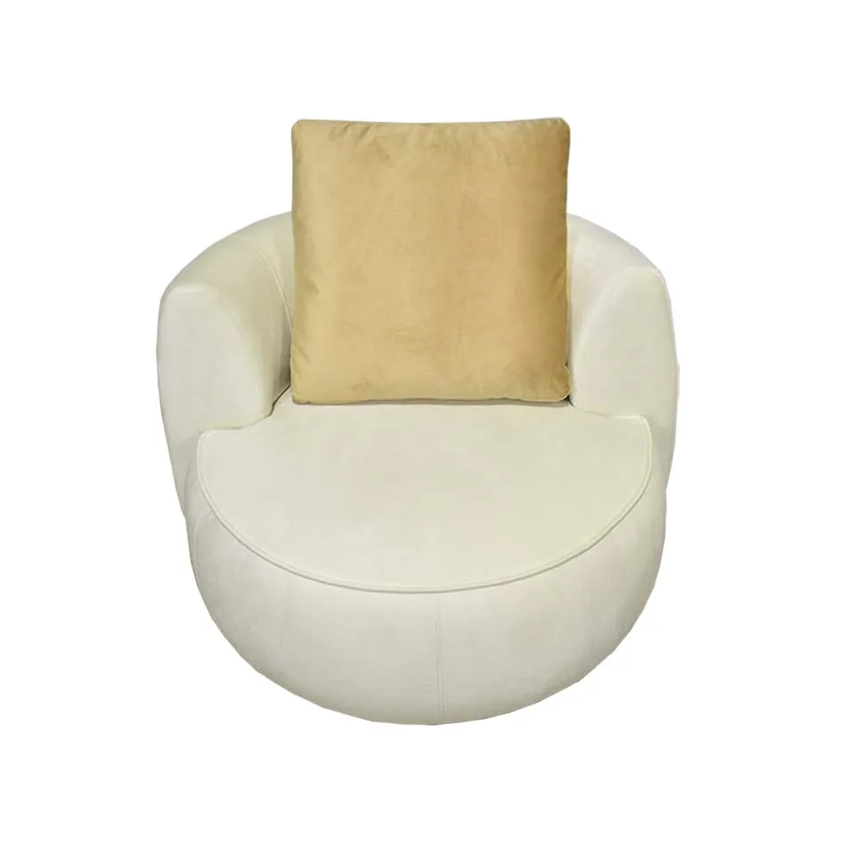 ソファCIRCLE 1人掛けホワイト/ライト... - 2