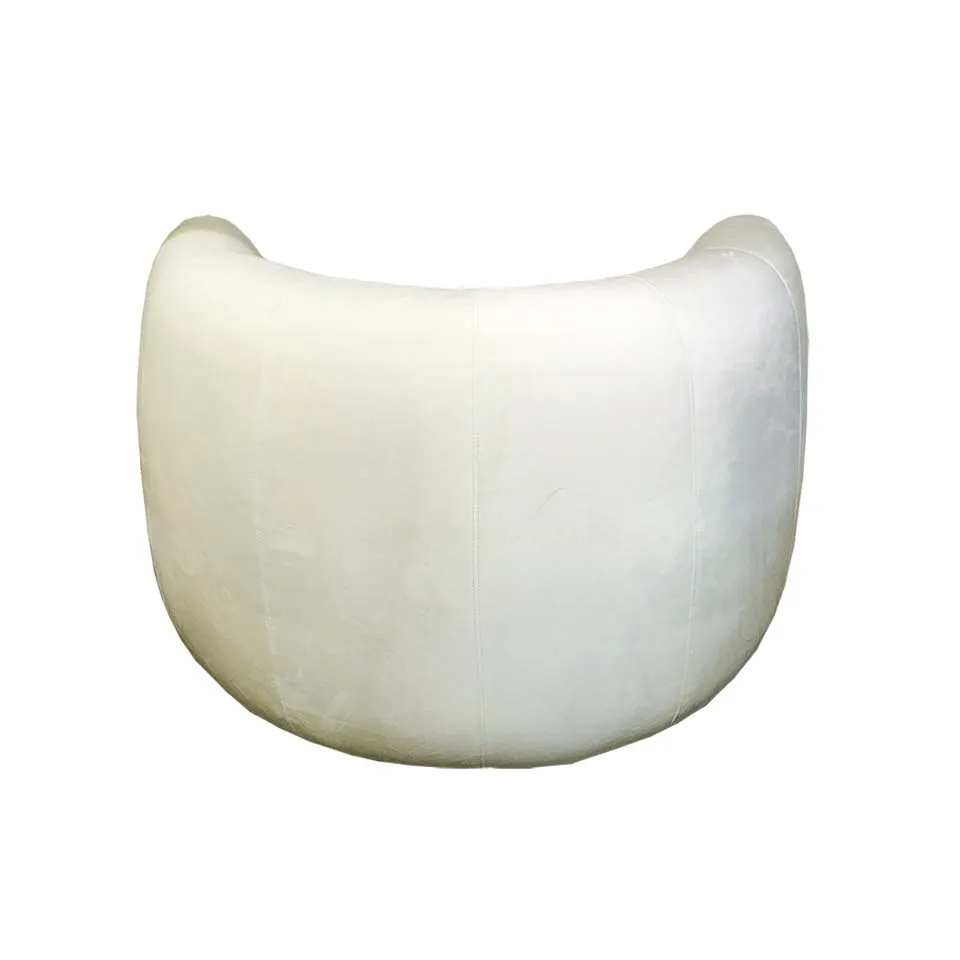 ソファCIRCLE 1人掛けホワイト/ライト... - 4