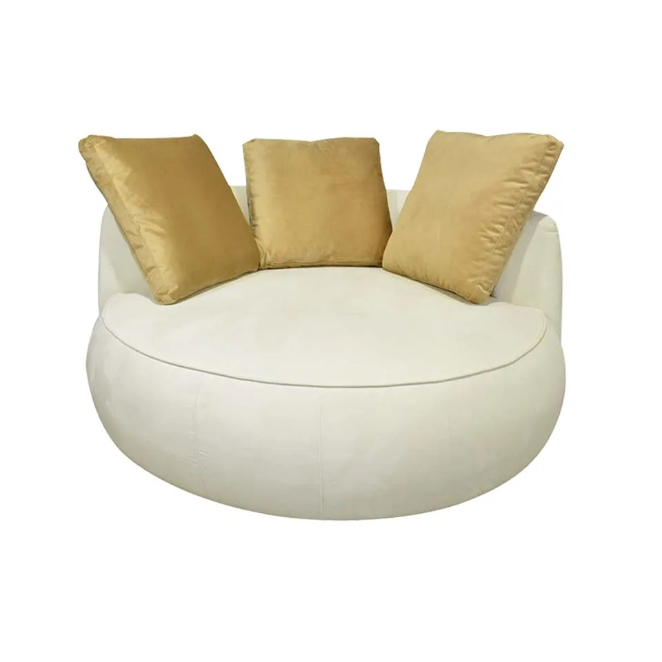 ソファCIRCLE 2人掛けホワイト/ライト... - 2