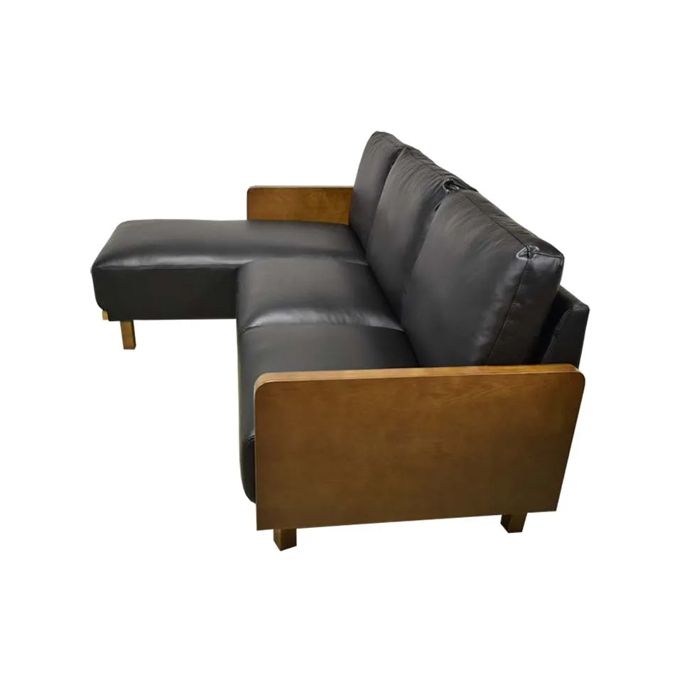 ソファNC1071Cブラック/ウォールナット - 3