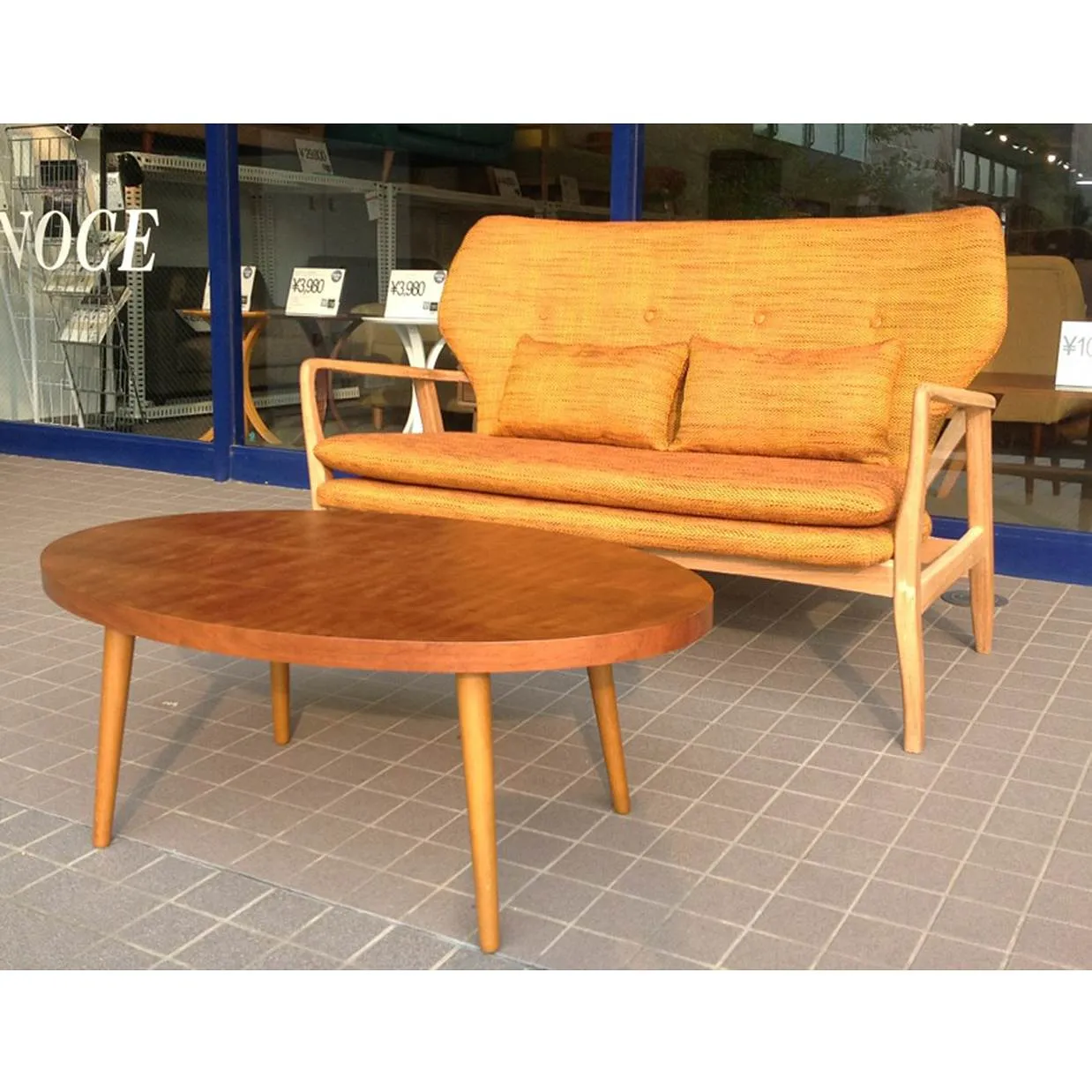 ソファMKDS 2人掛けオレンジ - 6