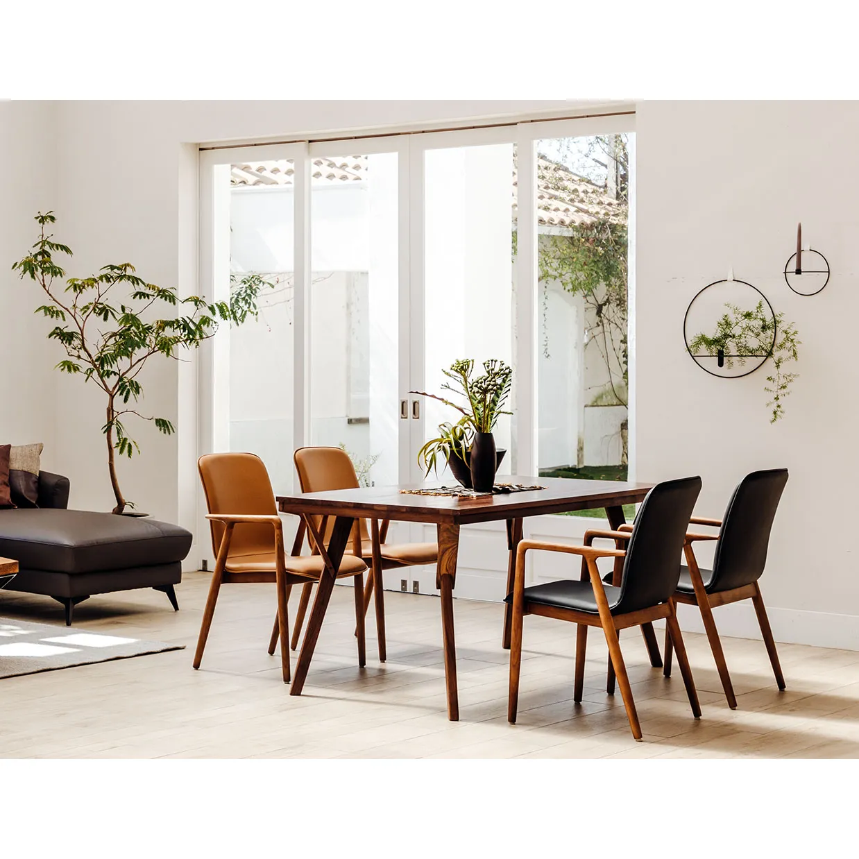 テーブルMK-Z008 160【送料無料・大型商品】ウォールナット - 6