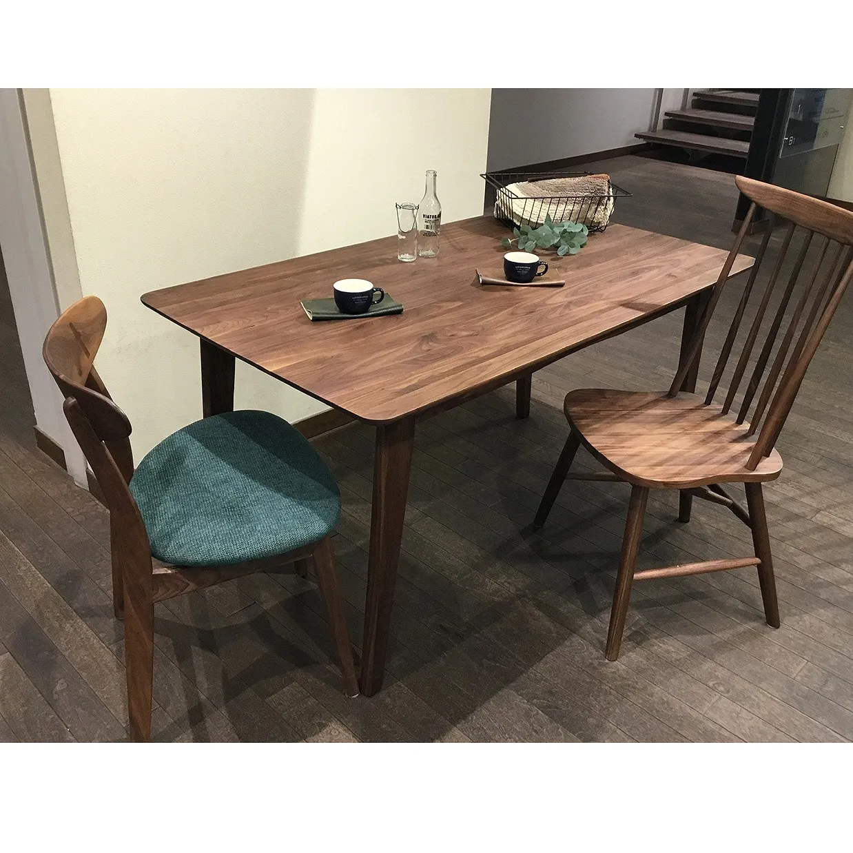 ダイニングテーブルMK1T4Cウォールナット無垢 - 5