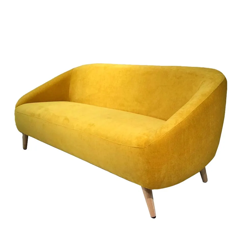 ソファALEXIA 3人掛けNEWイエロー - 2