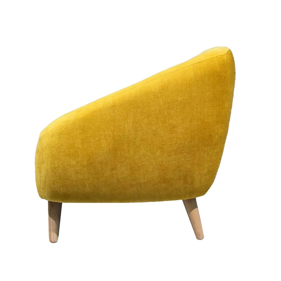 ソファALEXIA 3人掛けNEWイエロー - 3