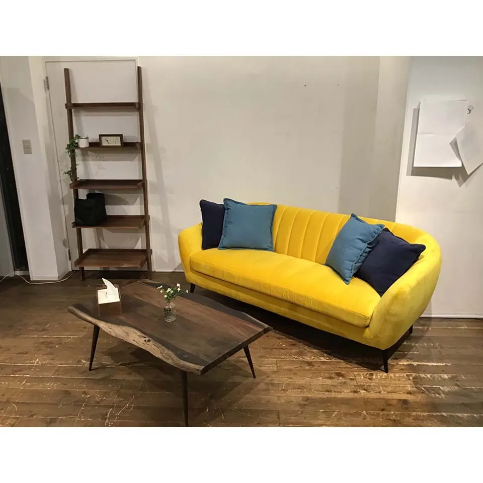 ソファHELSINKIイエロー - 5