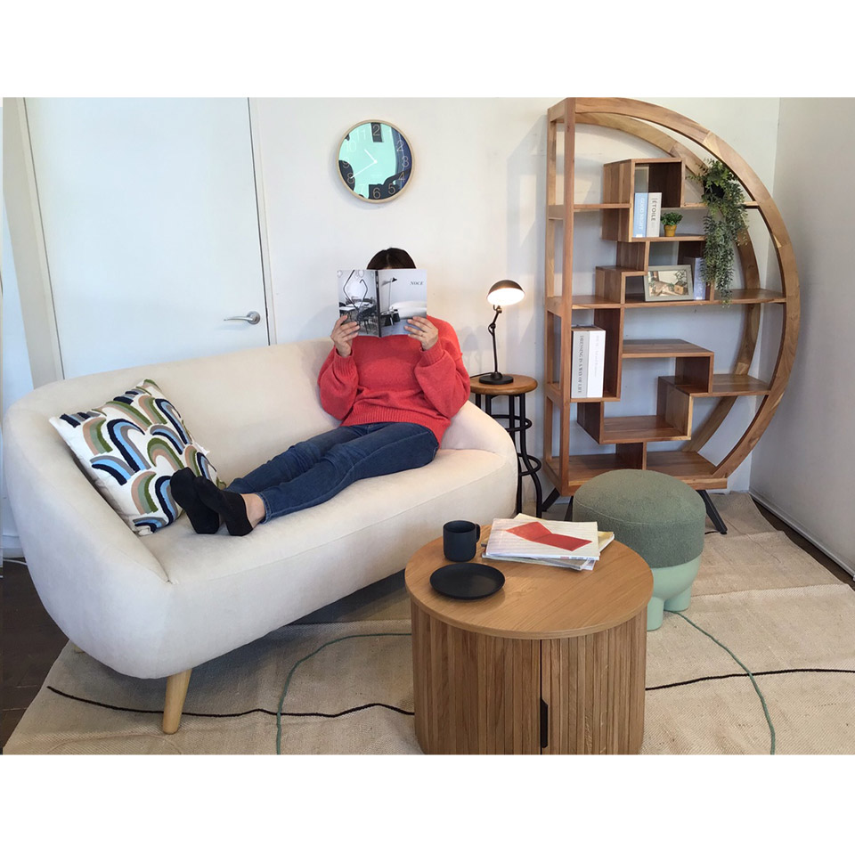 ソファALEXIA 2人掛けアイボリー - 9