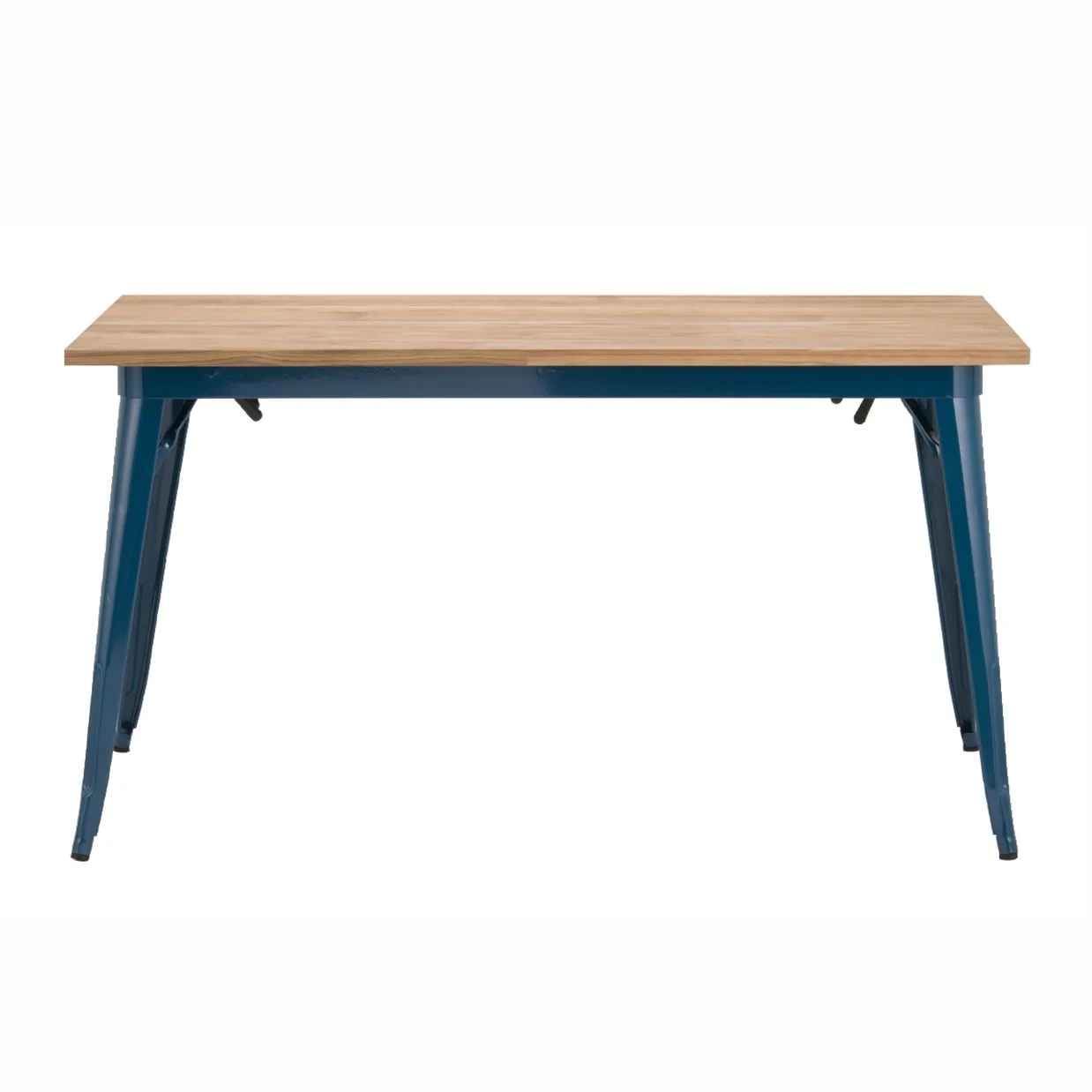 テーブルTC140-70Mブルー/ナチュラル - 2