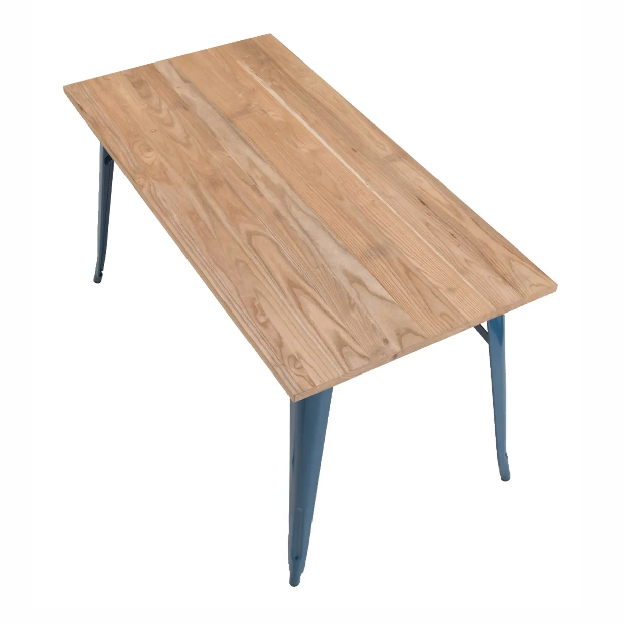 テーブルTC140-70Mブルー/ナチュラル - 4