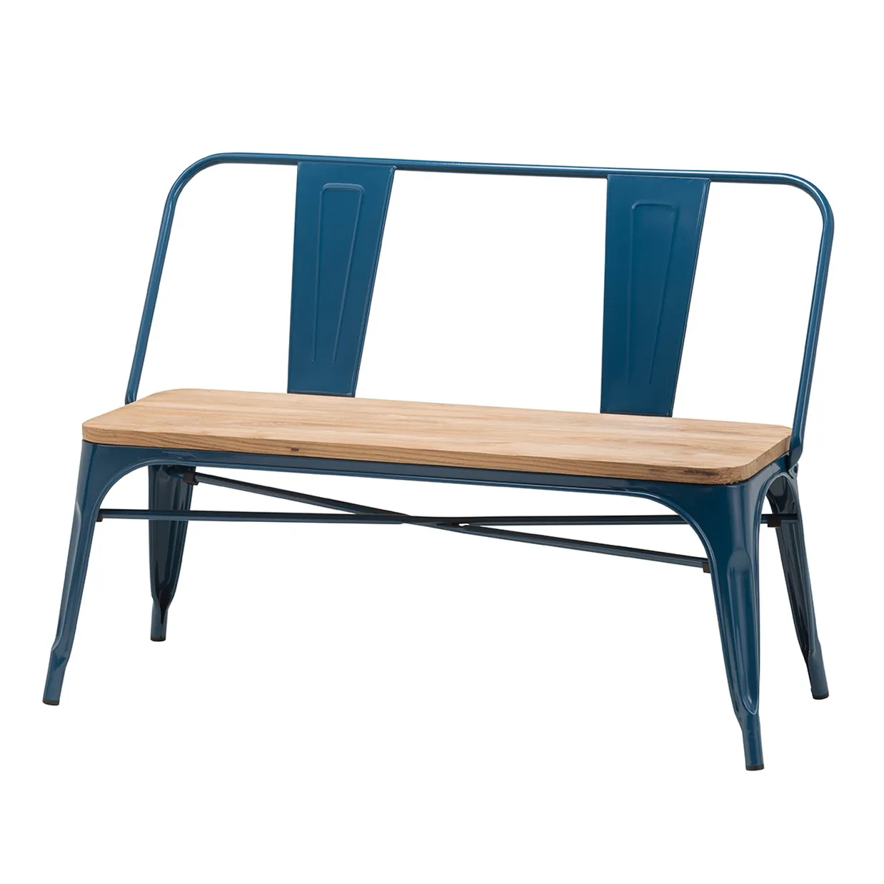 ベンチTS3534-105Mブルー/ナチュラル