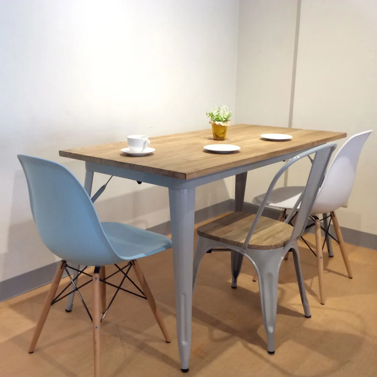 チェアT3534M1グレー/ナチュラル - 6