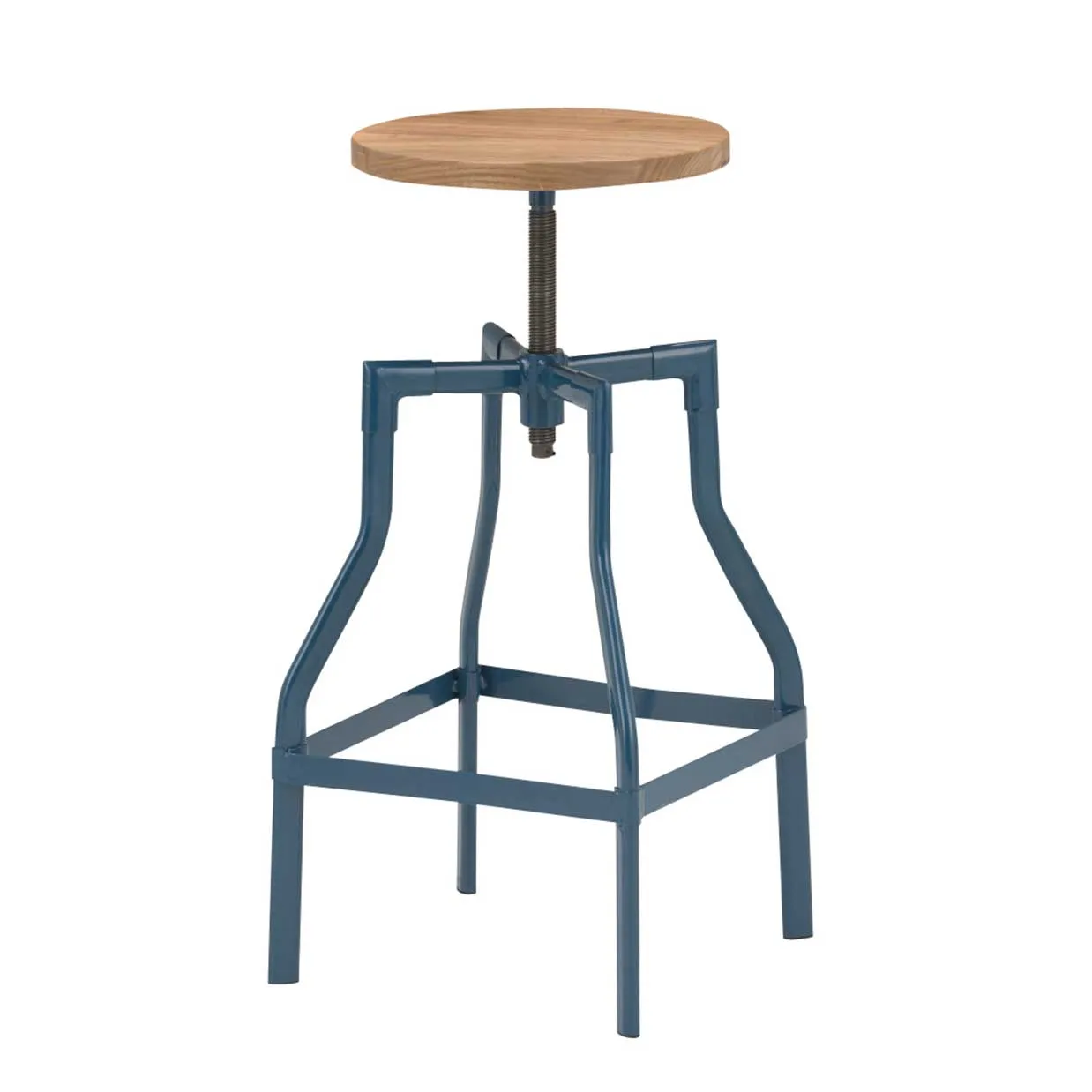 スツールGZ4526-24Mブルー/ナチュラル