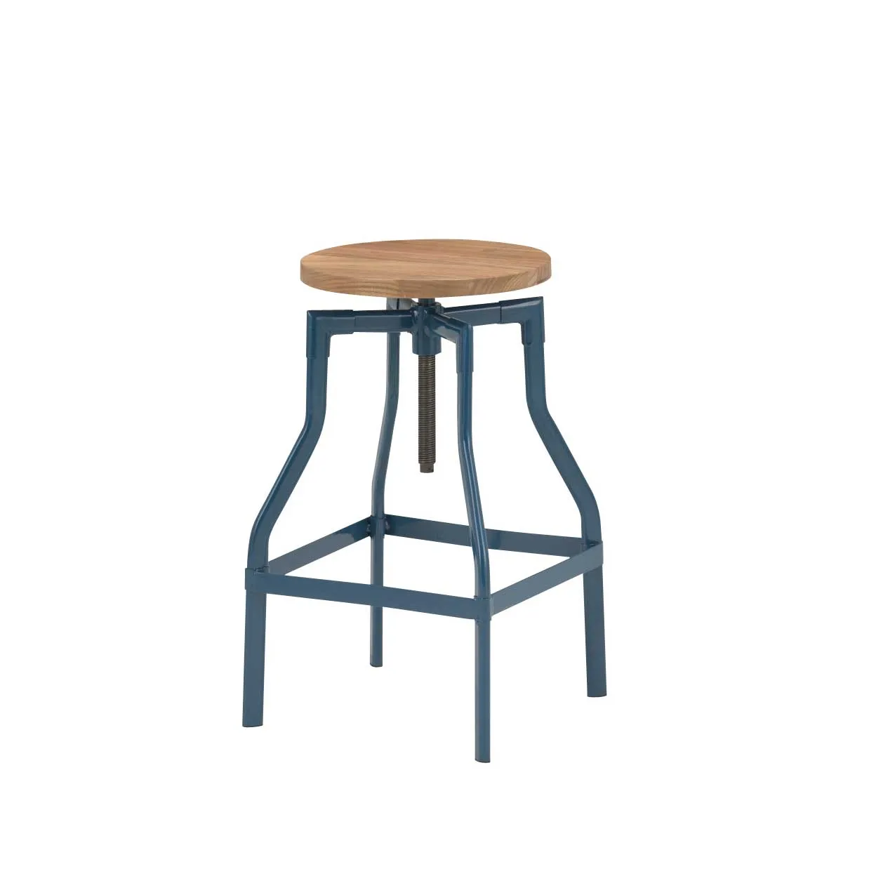 スツールGZ4526-24Mブルー/ナチュラル - 2