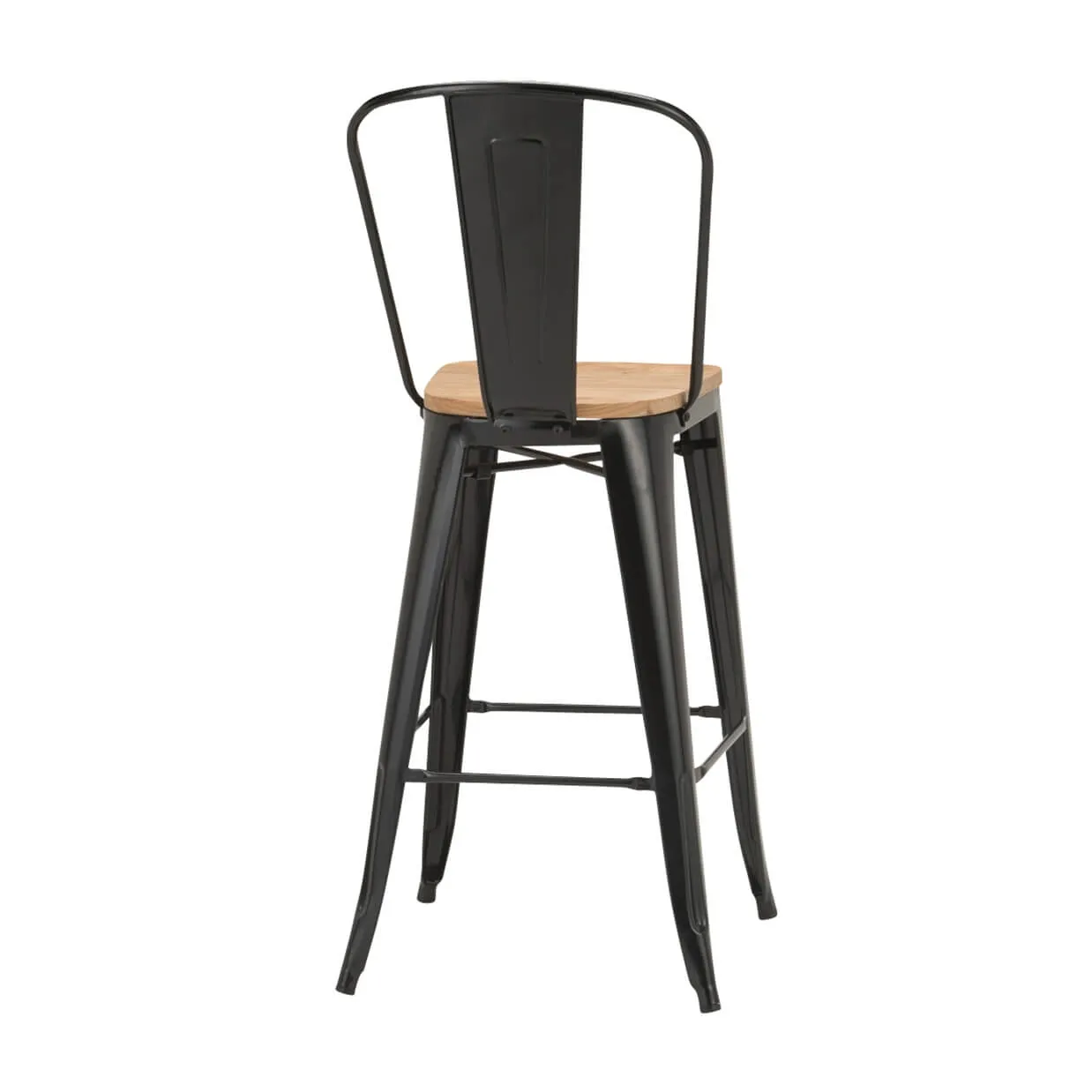 ハイチェアT3513-30GBMブラック/ナチュラル - 4