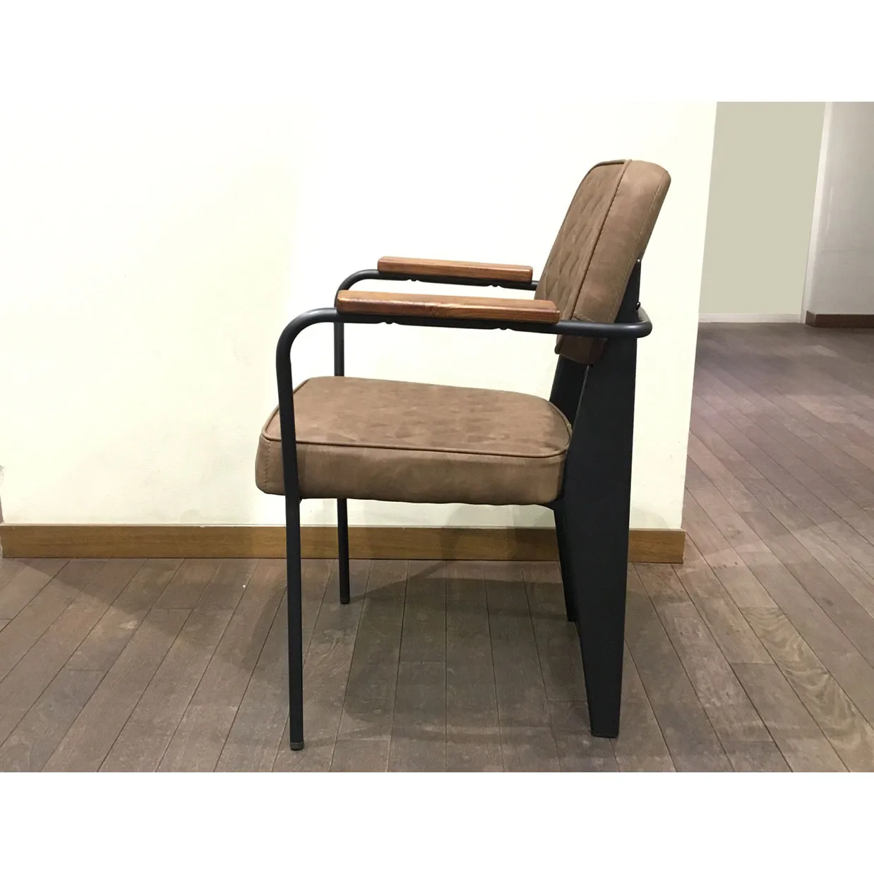 チェア527Fダークブラウン - 3