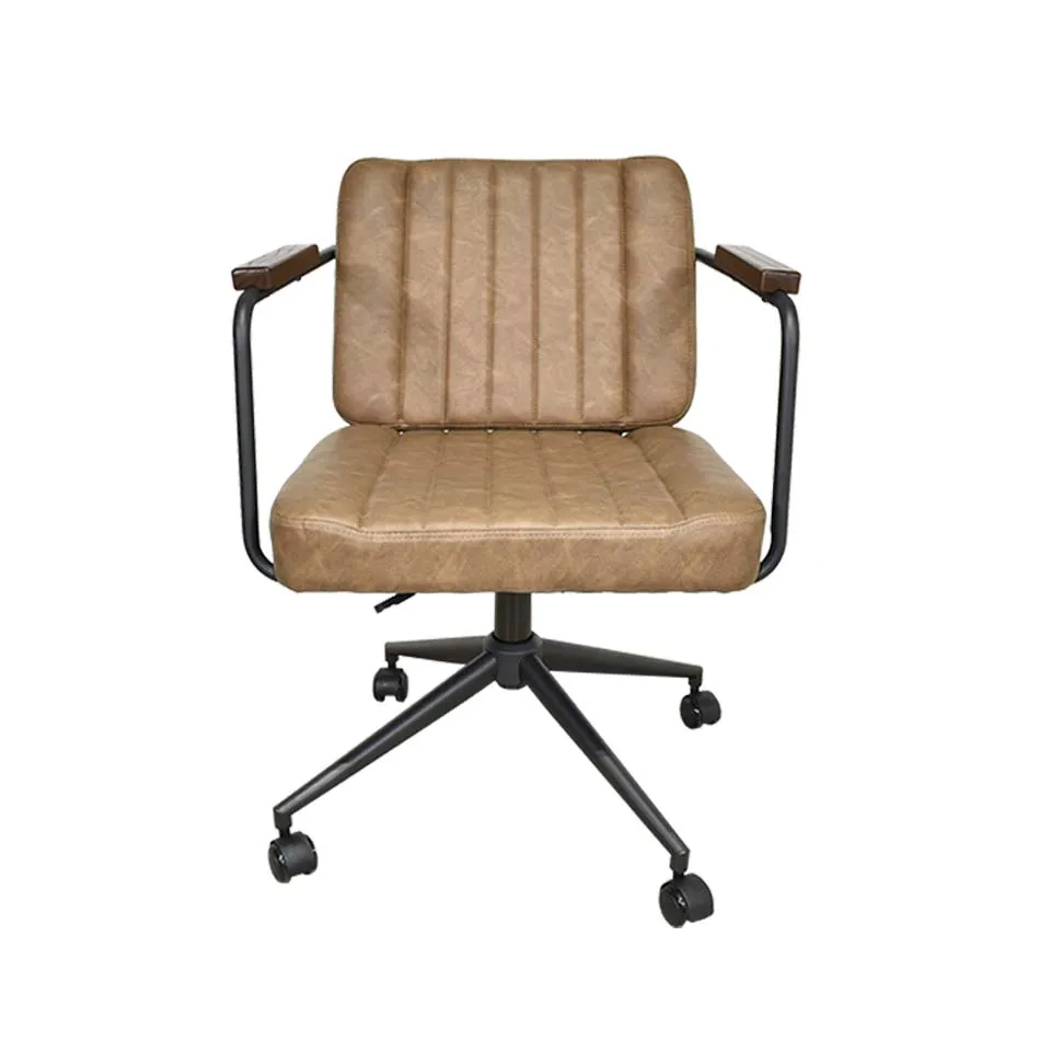 オフィスチェア90-529G OFダークブラウン - 2