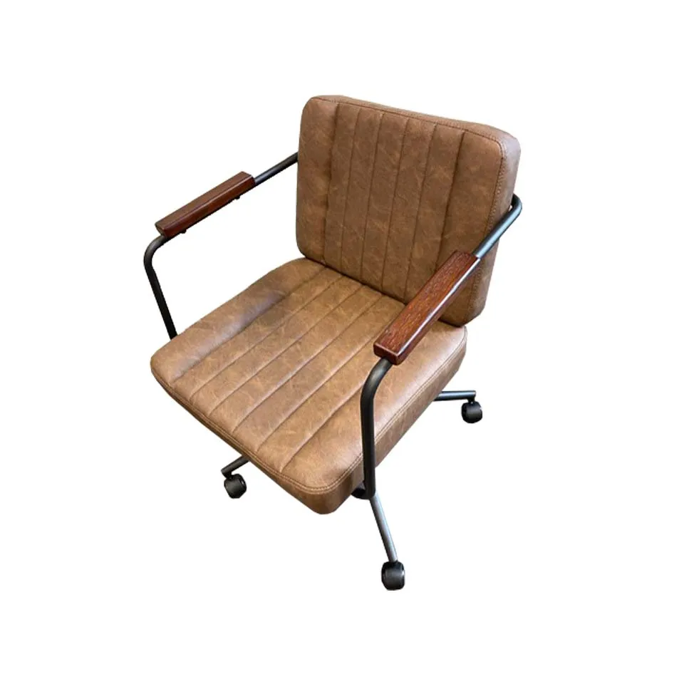 オフィスチェア90-529G OFダークブラウン - 5