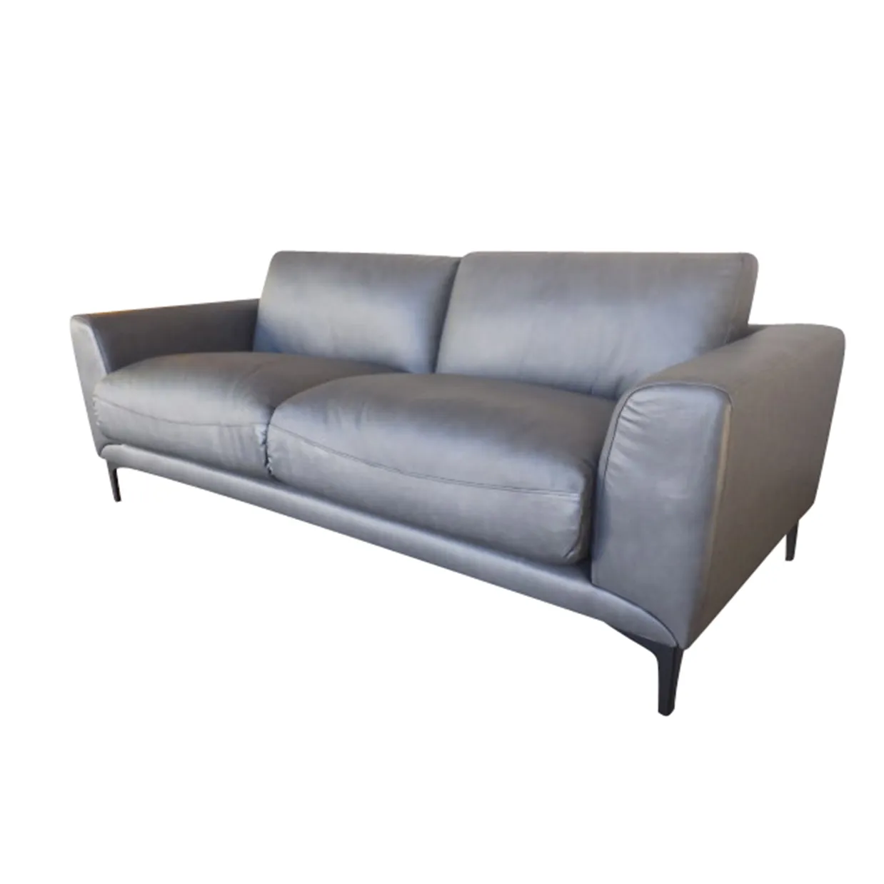 ソファ【本革】S8060ダークグレー - 2