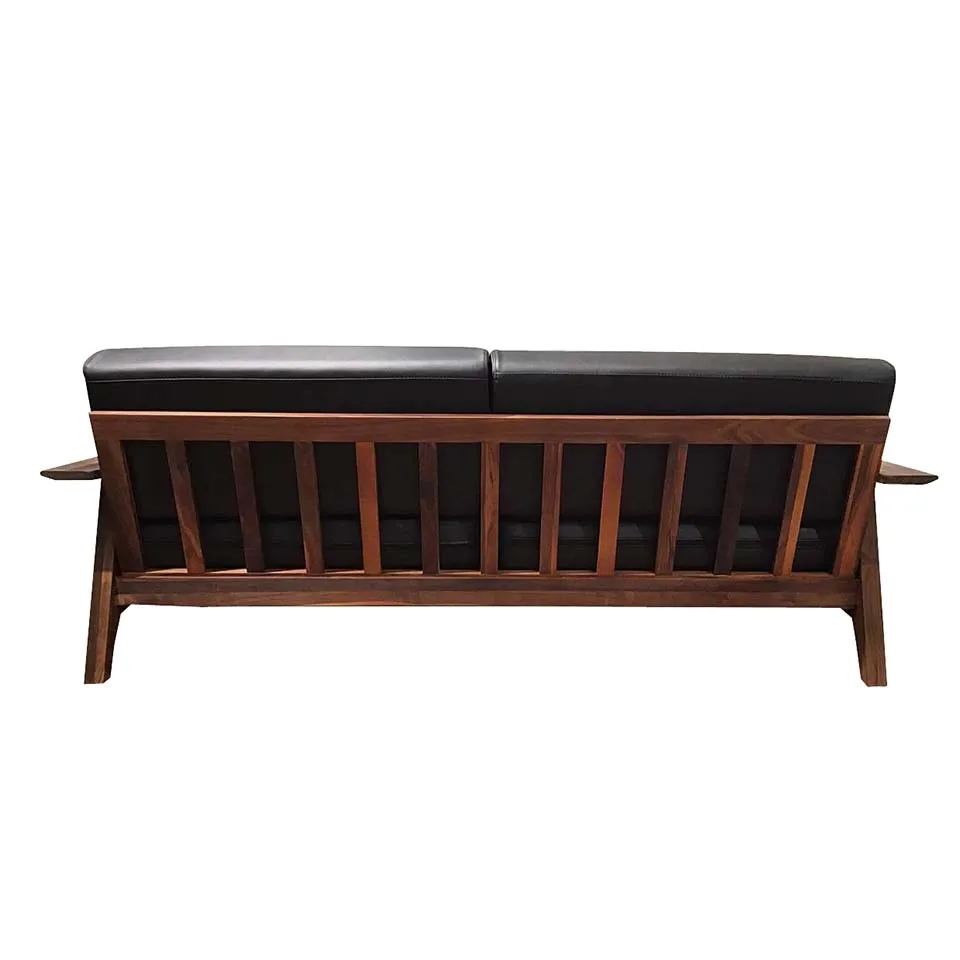 ソファ【本革】1610 3人掛けブラック... - 4